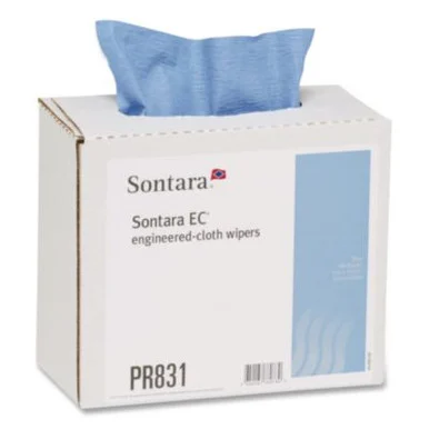 Hospeco PR831 Sontara Ec Wipers, 16.5 X 9, Blue, Interfold Dispenser Box, 100 Wipers/box, 8 Boxes/carton