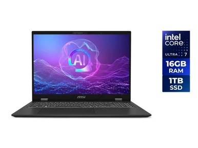 MSI Prestige16AI+EvoB2VMG059US 16" OLED Laptop With Core Ultra 7 16GB RAM 1TB SSD Prestige16AI+EvoB2VMG059US