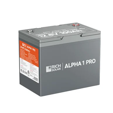Rich Solar RSB121SP Alpha 1 Pro 12V 100Ah LiFePO4 Battery - UL1973 Certified