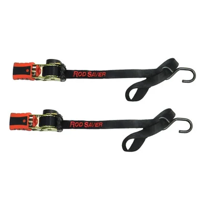 Rod Saver RT50SH Mini Retractable Tie Down W/soft Hook - 50" - Pair