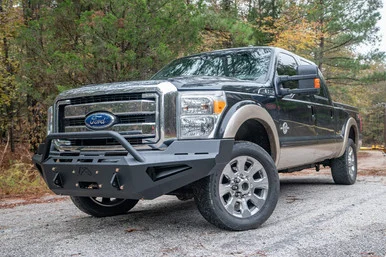 Fab Fours FS11RS25621 Red Steel Front Bumper for Ford F250