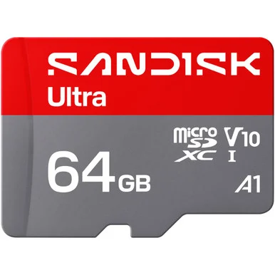 Sandisk SDSQUJQ064GGZ6MA Ultra 64GB microSD Card - 145MB/s