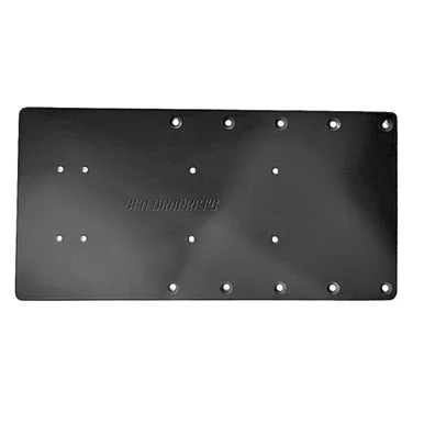 Sea Brackets SEA2323-BLK 16" Straight Trolling Motor Plate - Black