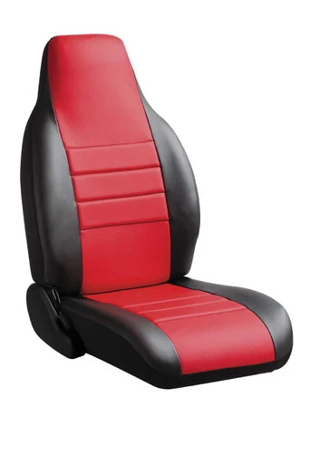 Fia SL6771 RED Leatherette Front Bucket Seat Cover for Ford Bronco Sport - Black/Red SL6771 RED