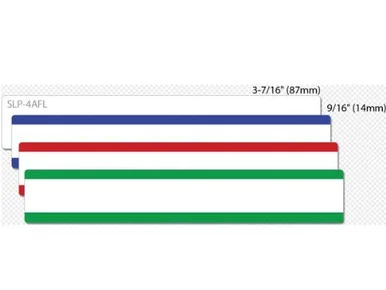 Seiko Smartlabel Slp-4afl File Folder Label - 0.56" Width X 3.43" Length - 130/roll - 0.79" Core - 4 Roll - Yellow, Pink, Blue, Green (slp-4afl)