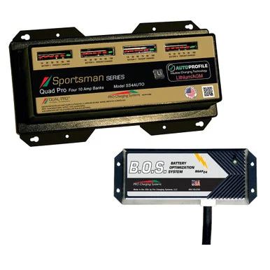 Dual Pro SS4AUTO/BOS12V3 Ss4 Auto 4 Bank Battery Charger W/3 Bank B.o.s. SS4AUTO/BOS12V3