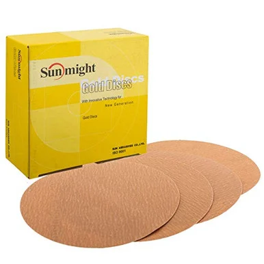 Gold - 6 No Hole Grip D Disc 1000Grit Box/50 2420_59_1