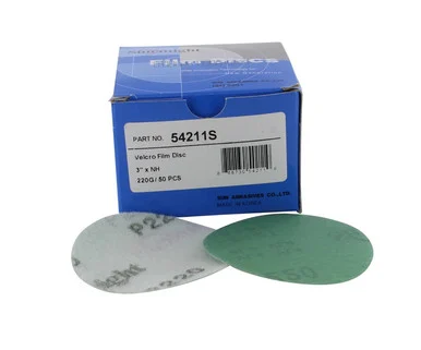Film - 3 No Hole Grip D Disc 220 Grit Box/50 54211