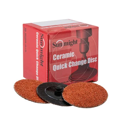 Sunmight Usa SUN-90704 Ceramic Quick Change Disc - 2" R Type, 50 Grit, Box/25 90704_59