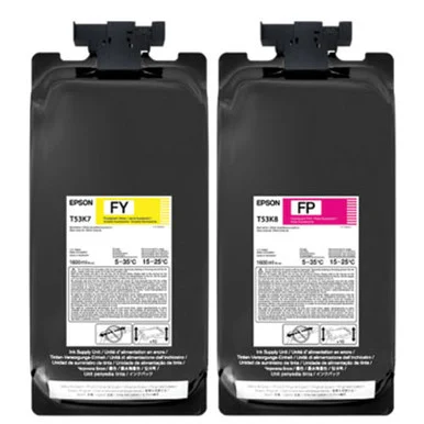 Epson T53KFLU T53kflu (t53k) Ultrachrome Ds Ink, Fluorescent Pink/fluorescent Yellow