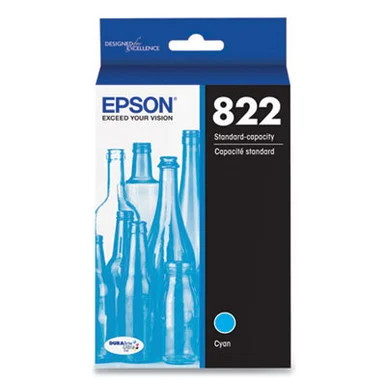 Epson T822220S T822220s (t822) Durabrite Ultra Ink, 240 Page-yield, Cyan