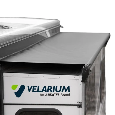Velarium VSTK10800000 Complete Slide Topper Awning Roll Tube 108" Black Canopy & Hardware