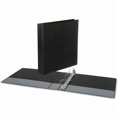 Universal Slant D-Ring View Binder, 3 Rings, 1.5" Capacity, 11 x 8.5, Black (unv-20743)