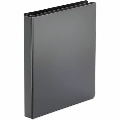 Universal Economy Round Ring View Binder, 3 Rings, 1" Capacity, 11 x 8.5, Black (unv-20961)