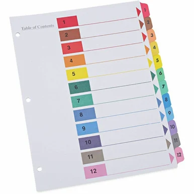 Universal Index Divider (unv-24806)