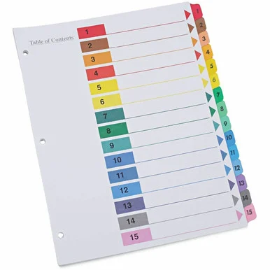 Universal Index Divider (unv-24808)