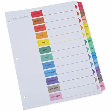 Universal Index Divider (unv-24810)