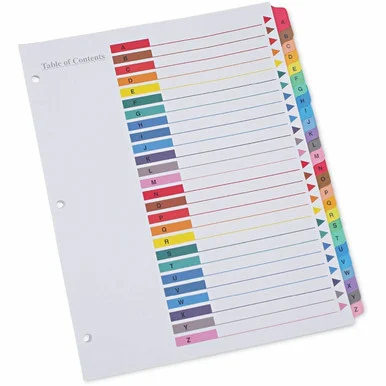 Universal Index Divider (unv-24812)