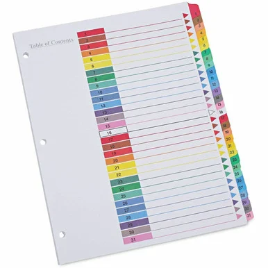 Universal Index Divider (unv-24814)