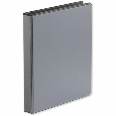 Universal Deluxe Easy-to-Open D-Ring View Binder, 3 Rings, 1" Capacity, 11 x 8.5, Black (unv-30711)