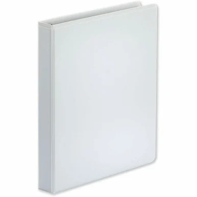 Universal Deluxe Easy-to-Open D-Ring View Binder, 3 Rings, 1" Capacity, 11 x 8.5, White (unv-30712)