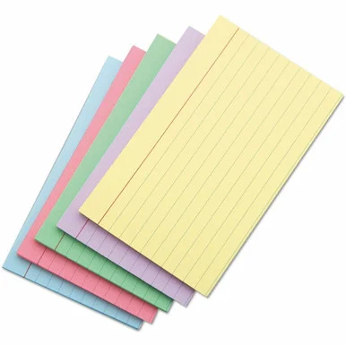 Universal Index Cards, Ruled, 4 x 6, Assorted, 100/Pack (unv-47236)