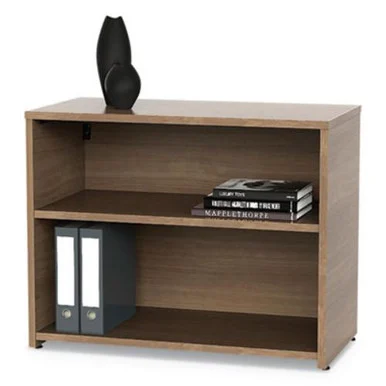 Linea Italia UR604NW Urban 36" Credenza, Bottom Pedestal, 35 1/4w X 15 1/4d X 23 3/4h, Natural Walnut
