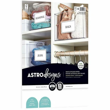 Wausau Paper Astrodesigns White Sticker Paper (wau-9129601)
