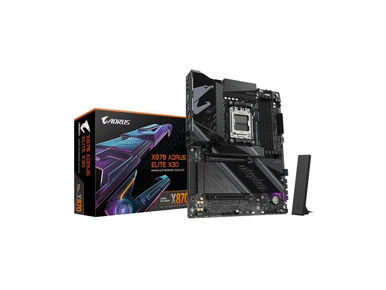 Aorus Ultra Durable X870 ELITE X3D Gaming Desktop Motherboard - AMD X870 Chipset - Socket AM5 - ATX (x870aoruselitex3d)