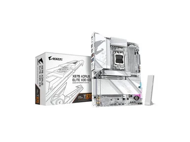 Aorus Ultra Durable X870 A ELITE X ICE Gaming Desktop Motherboard - AMD X870 Chipset - Socket AM5 - ATX (x870aoruselitex3dice)