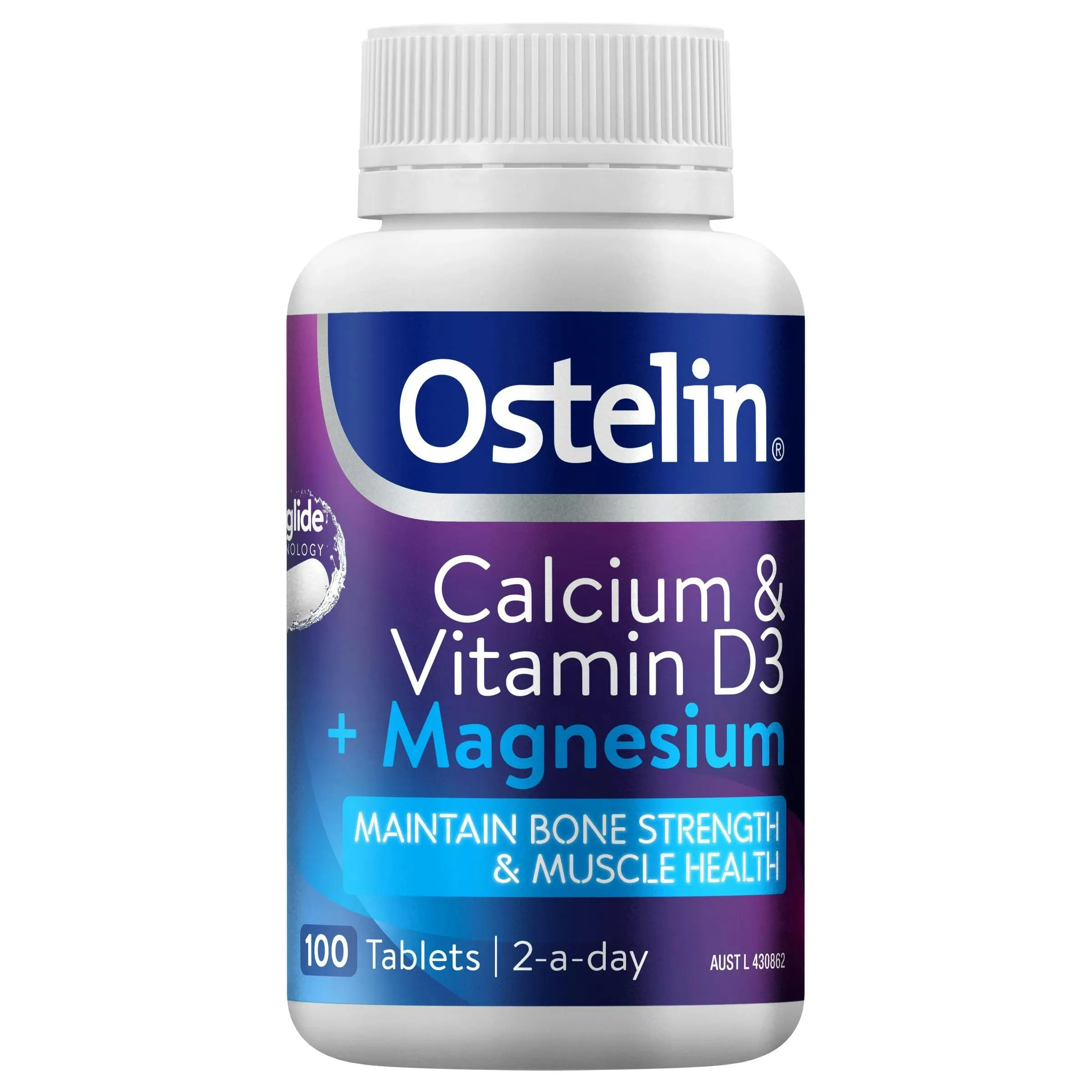 Ostelin Calicium & Vitamin D3 + Magnesium 100 Tablets - Health
