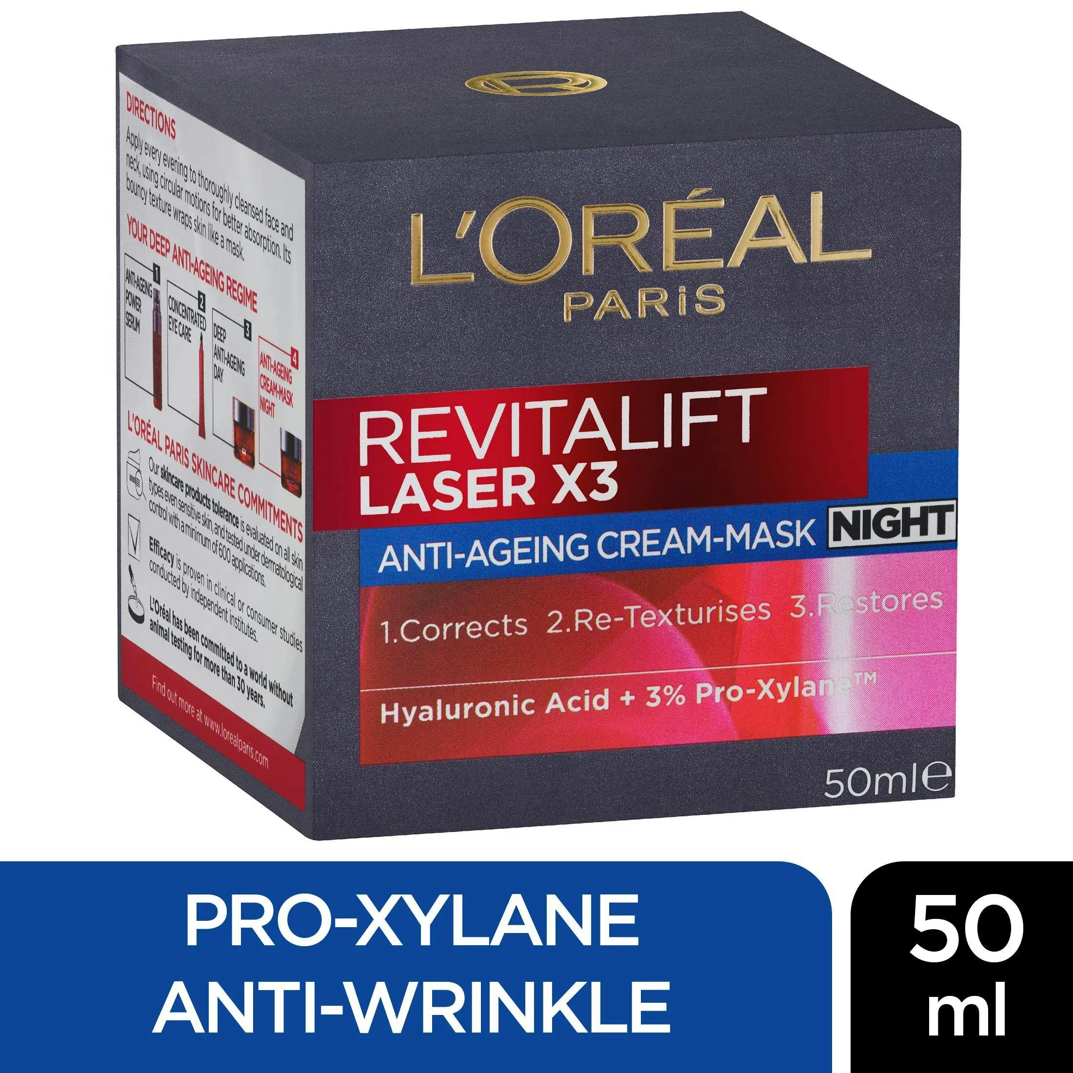 L'Oreal Revitalift Laser Night 50mL - Beauty