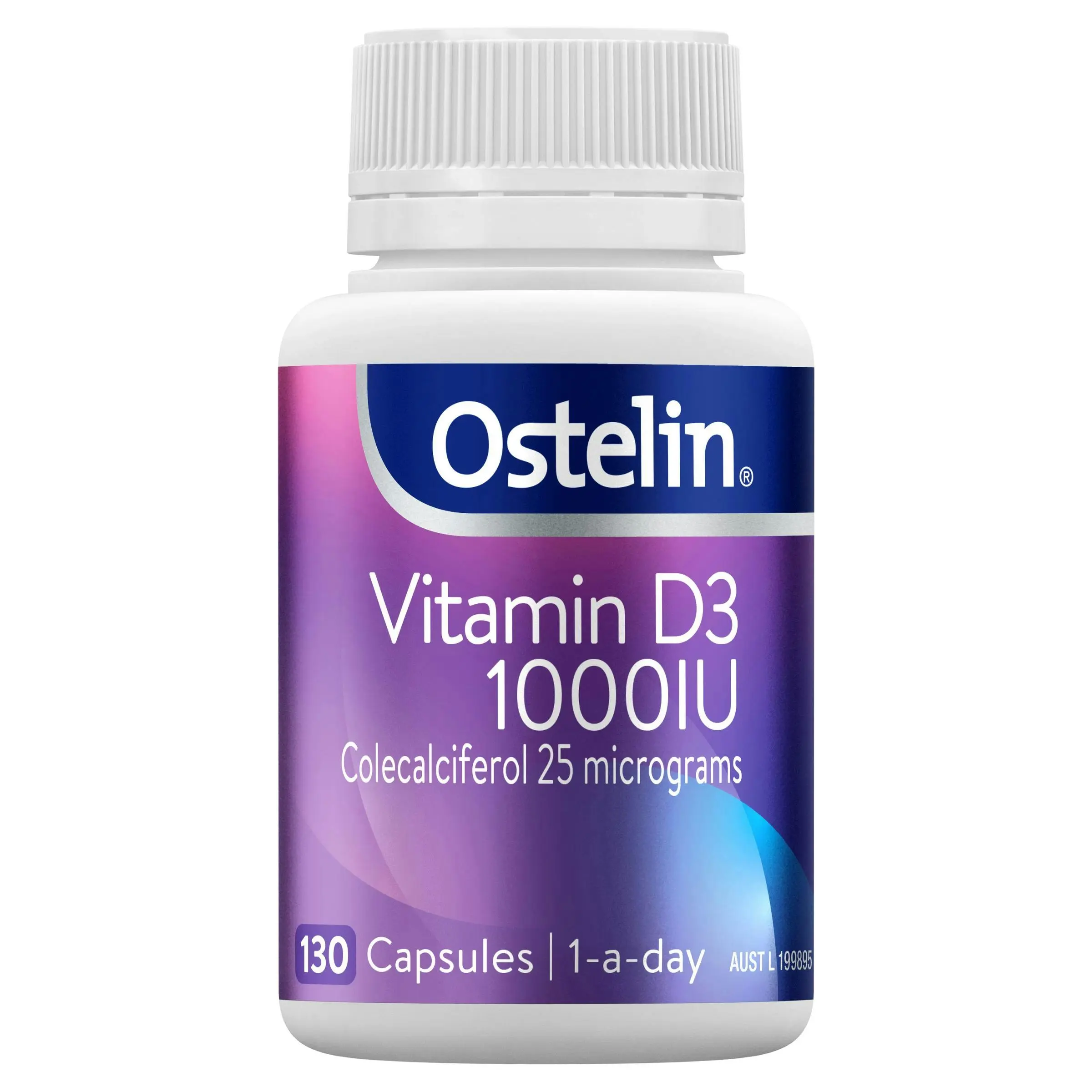 Ostelin Vitamin D3 1000IU 130 Capsules - Health