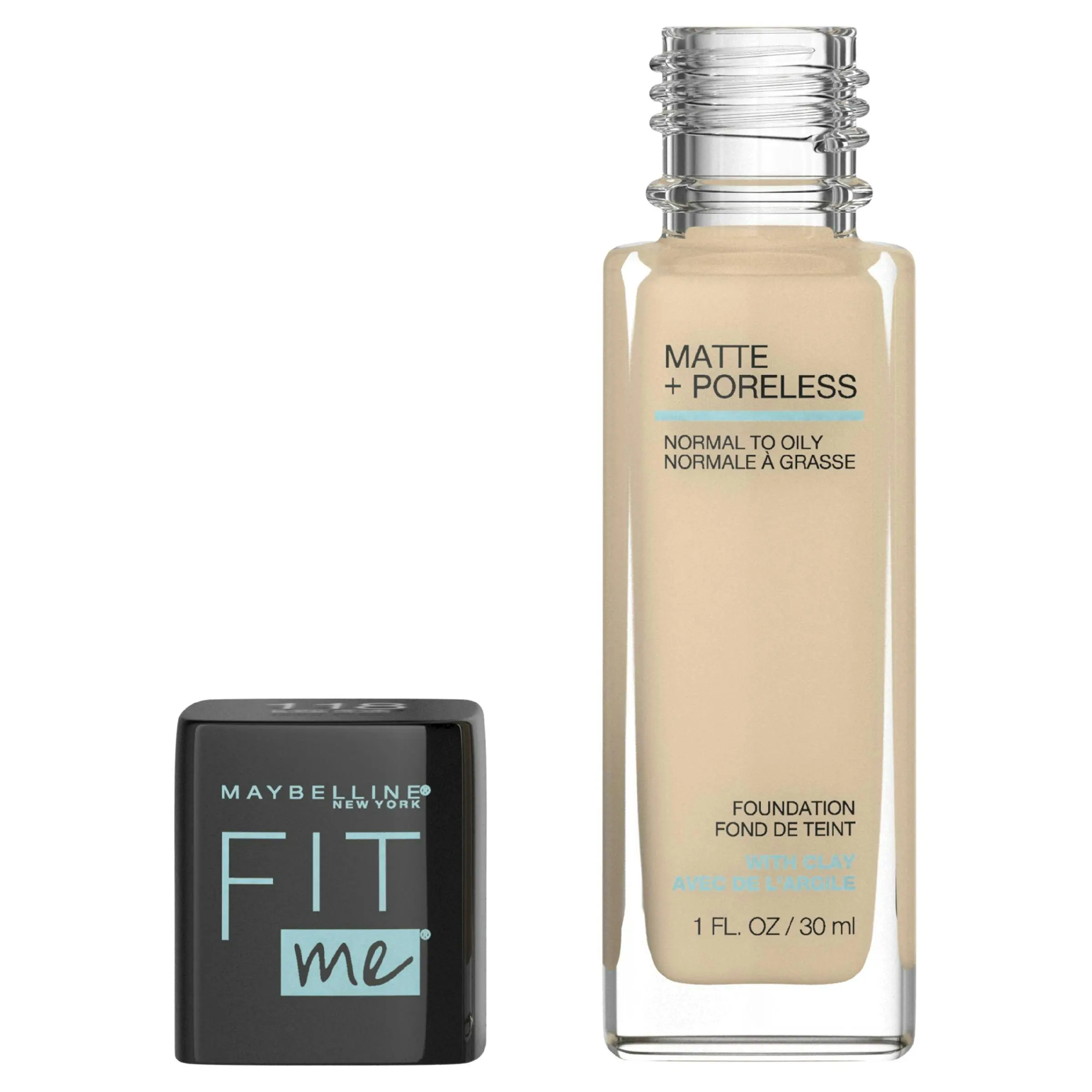 Maybelline Fit Me Matte & Poreless Mattifying Liquid Foundation Light Beige 118 - Beauty