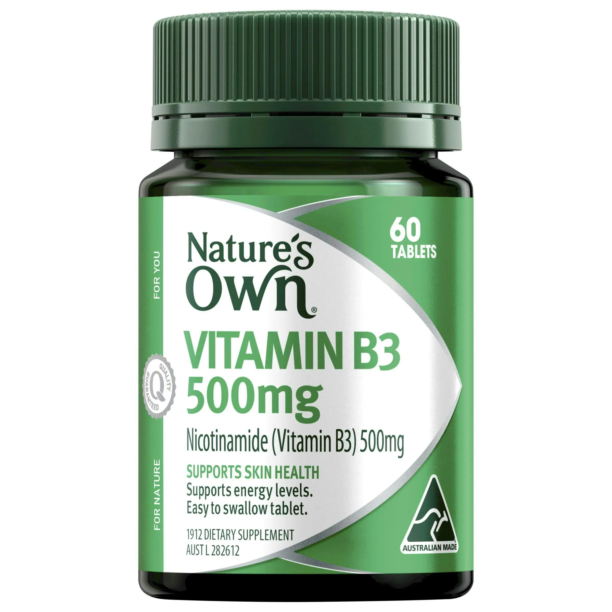 Nature’s Own Vitamin B3 500mg 60 Tablets - Health