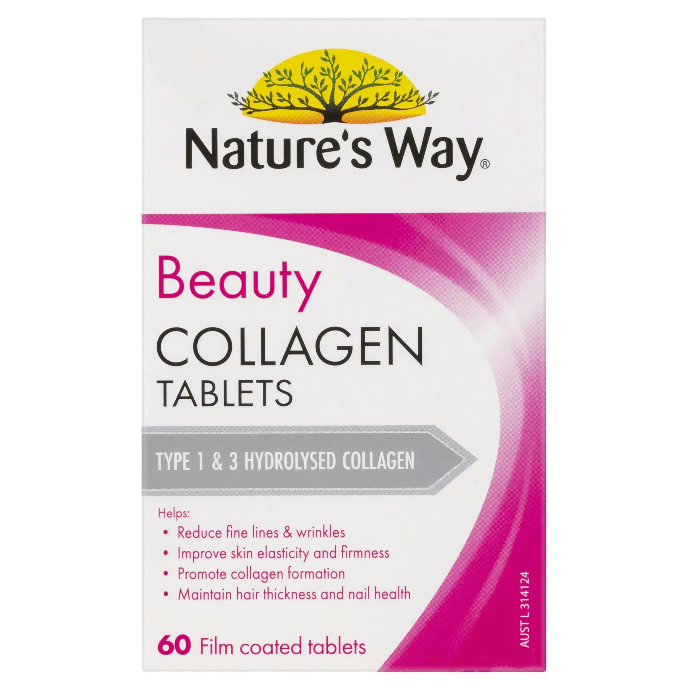 Nature's Way Beauty Collagen 60 Tablets - Health