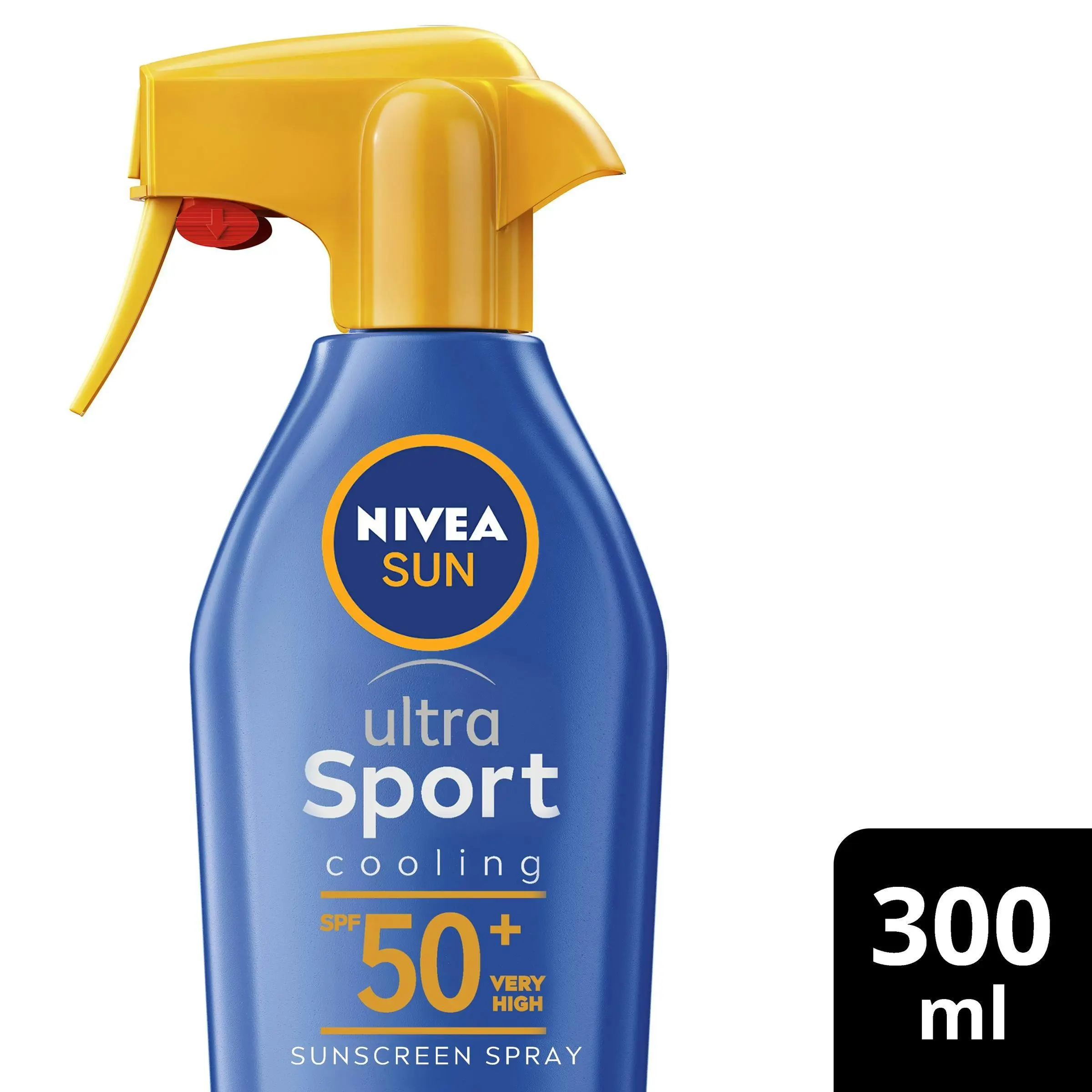 Nivea Sun Ultra Sport Cooling Sunscreen Trigger Spray SPF 50+ 300mL - Beauty