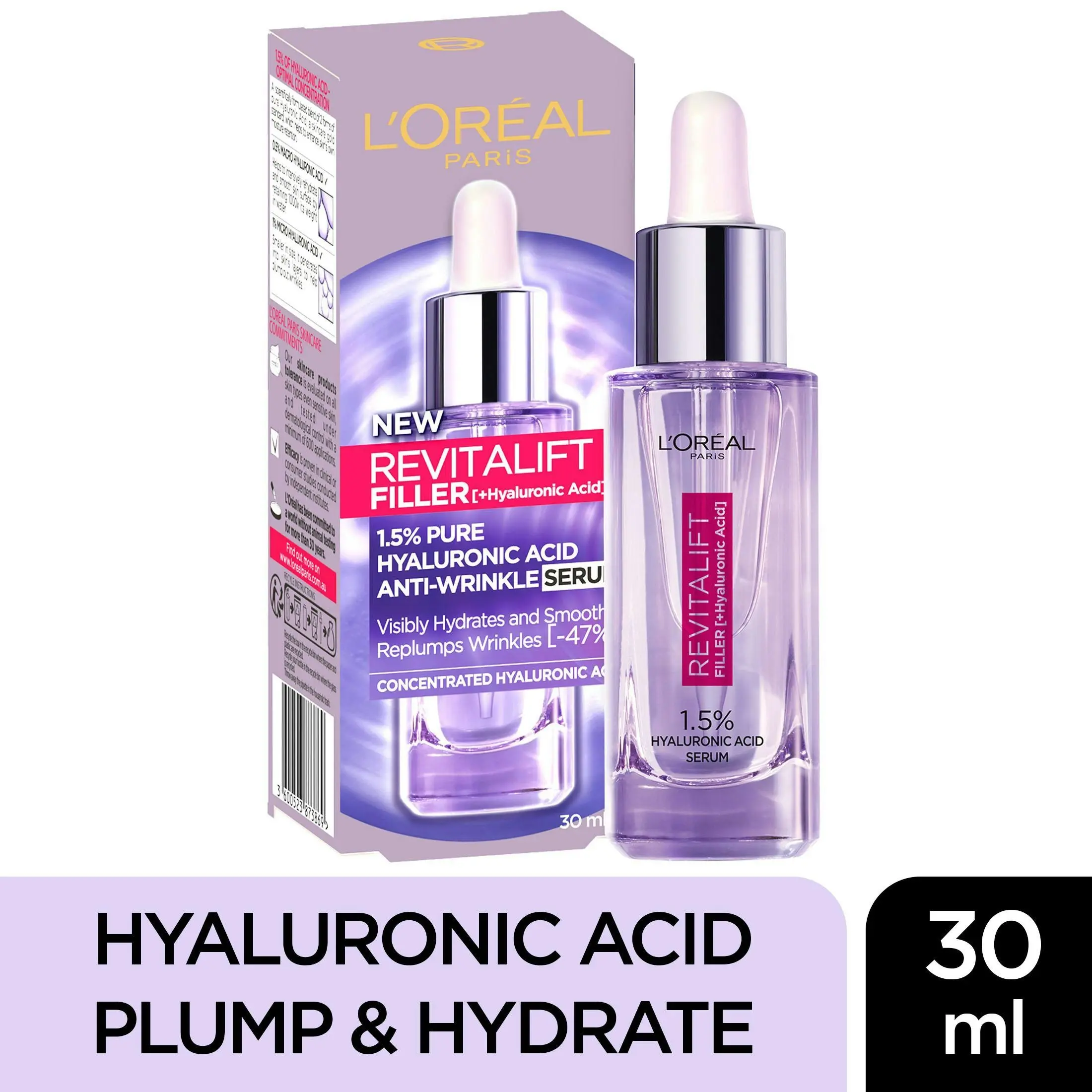 L'Oreal Revitalift Filler Anti Wrinkle Serum 30mL - Beauty