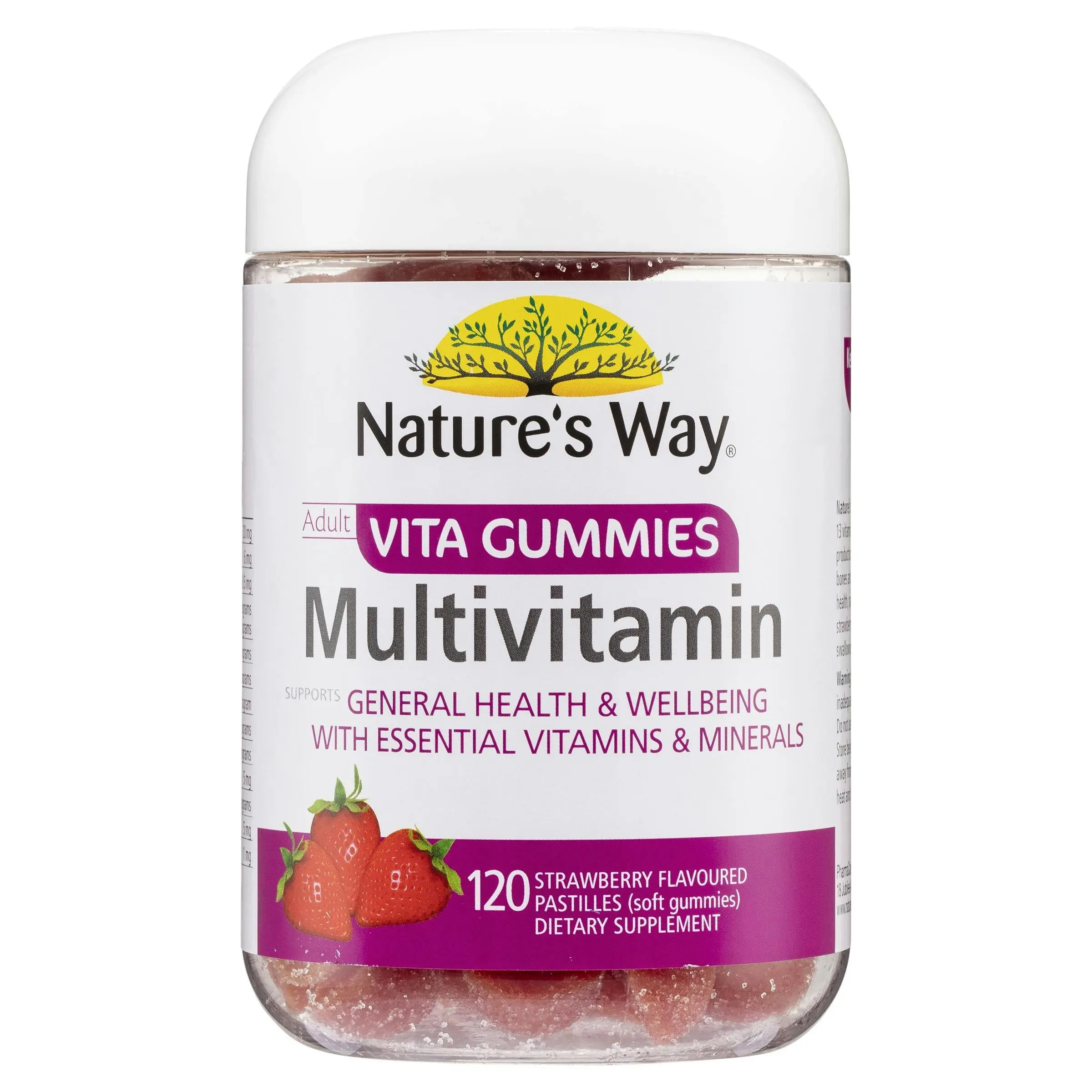 Nature's Way Adult Multivitamin 120 Strawberry Flavoured Vita Gummies - Health