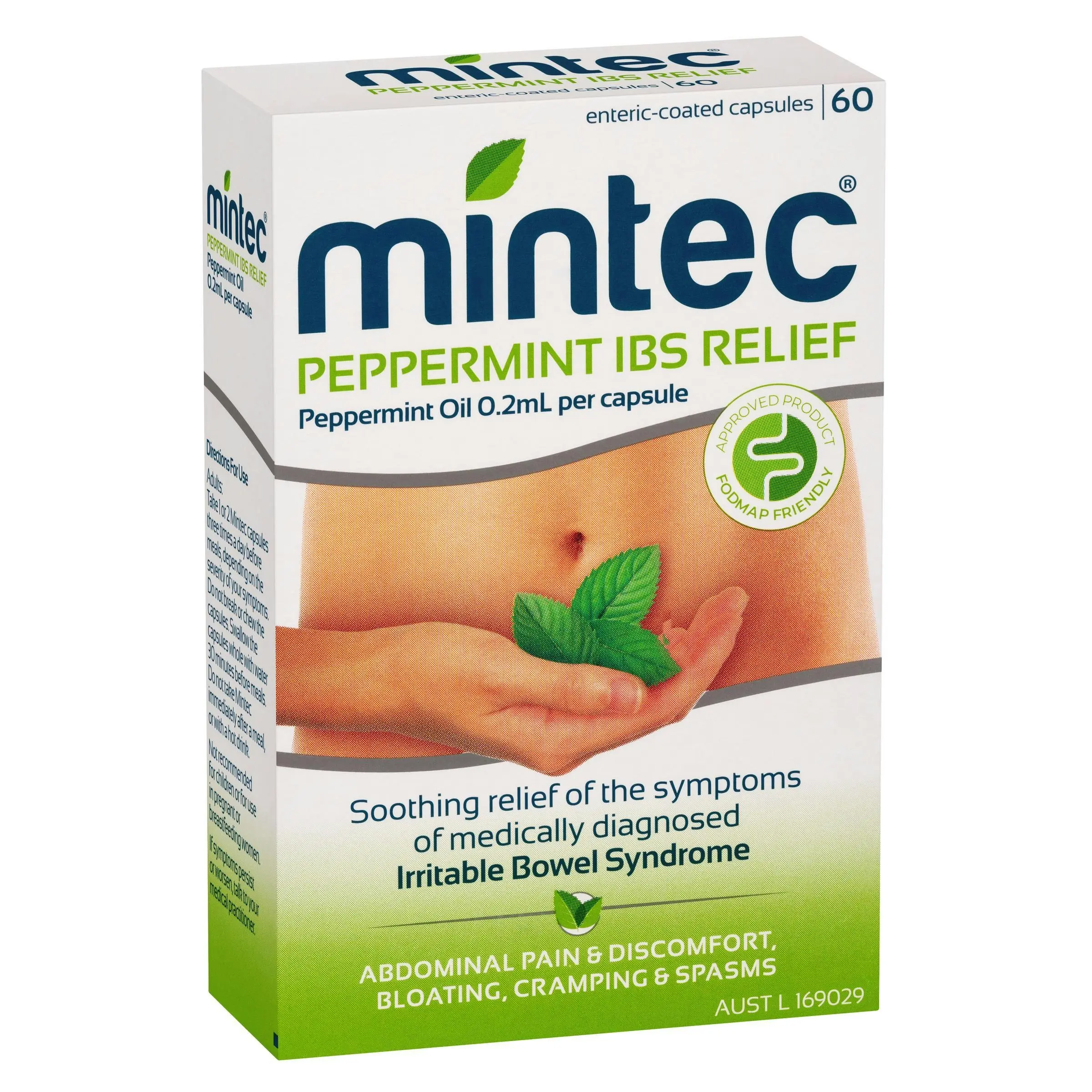 Mintec Peppermint IBS Relief 60 Capsules - Health