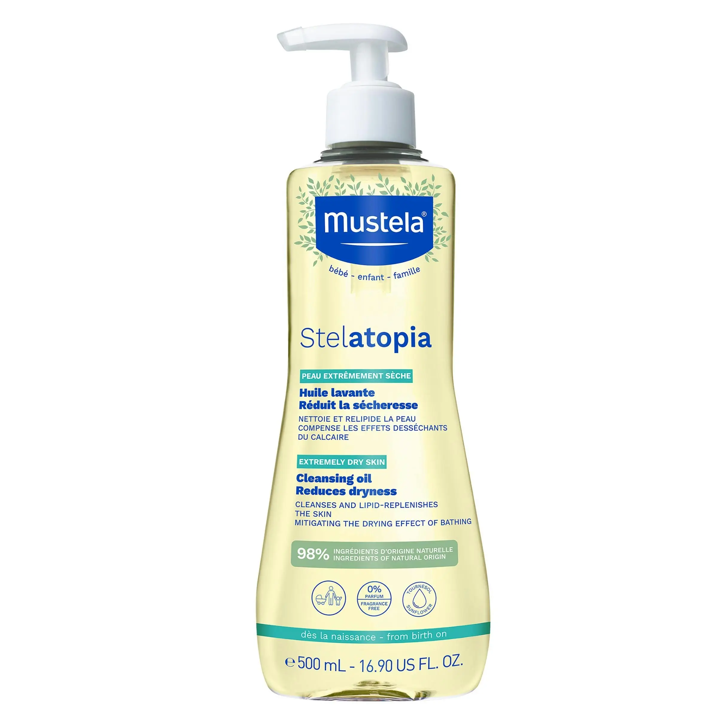 MUSTELA Stelatopia Cleansing Oil 500mL - Baby