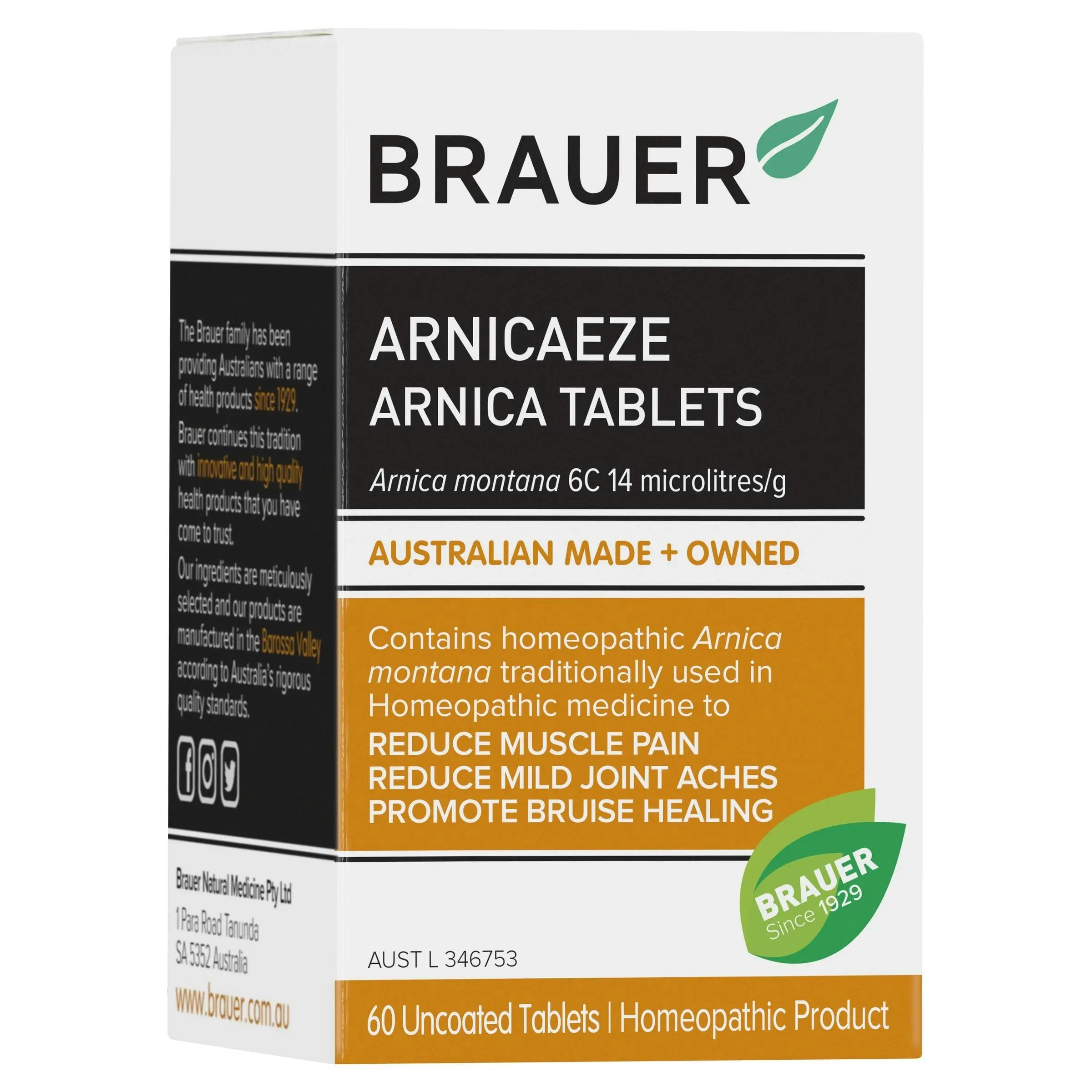 Brauer Arnicaeze Arnica 60 tablets - Health