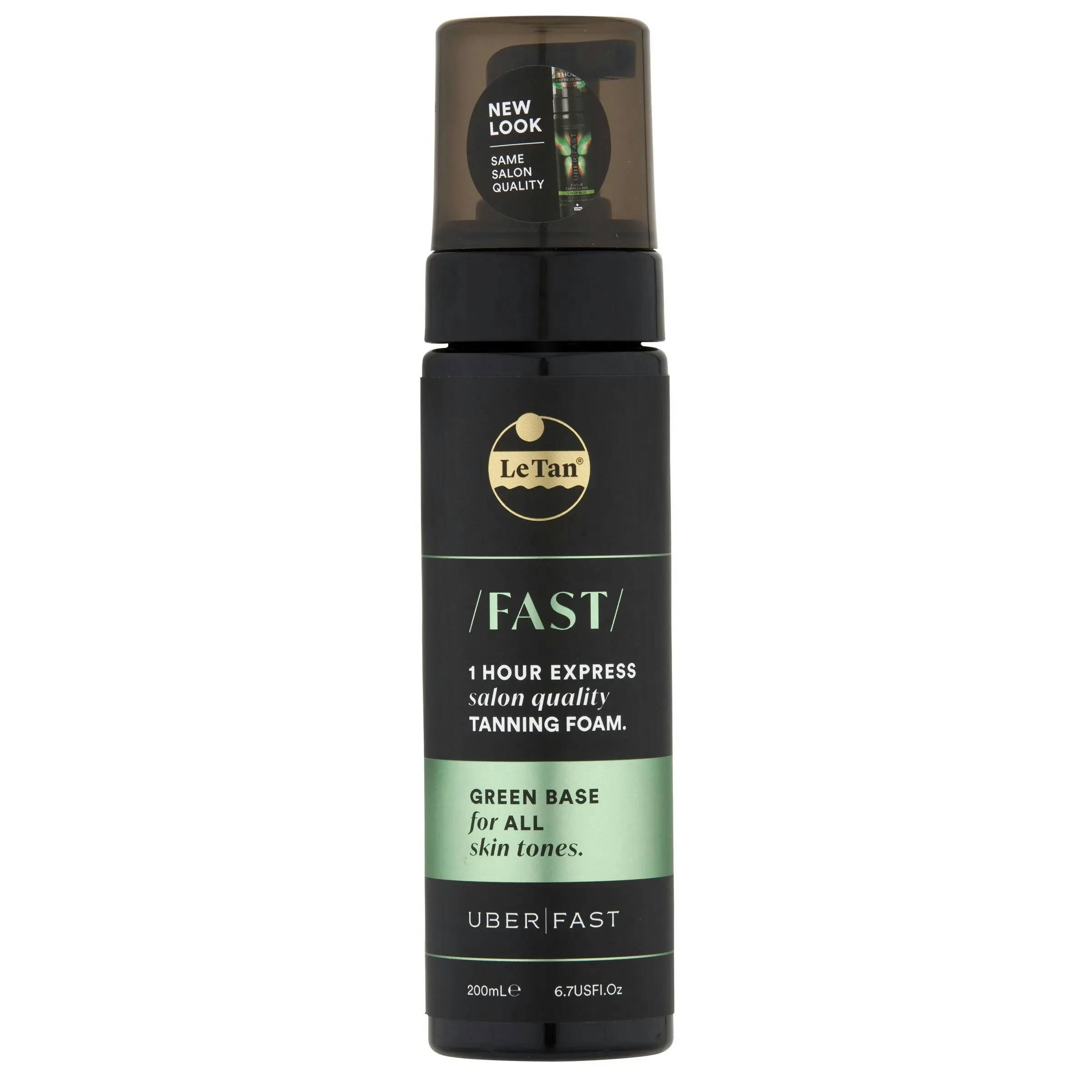Le Tan Uber Fast Self Tanning Foam Green Base 200mL - Beauty