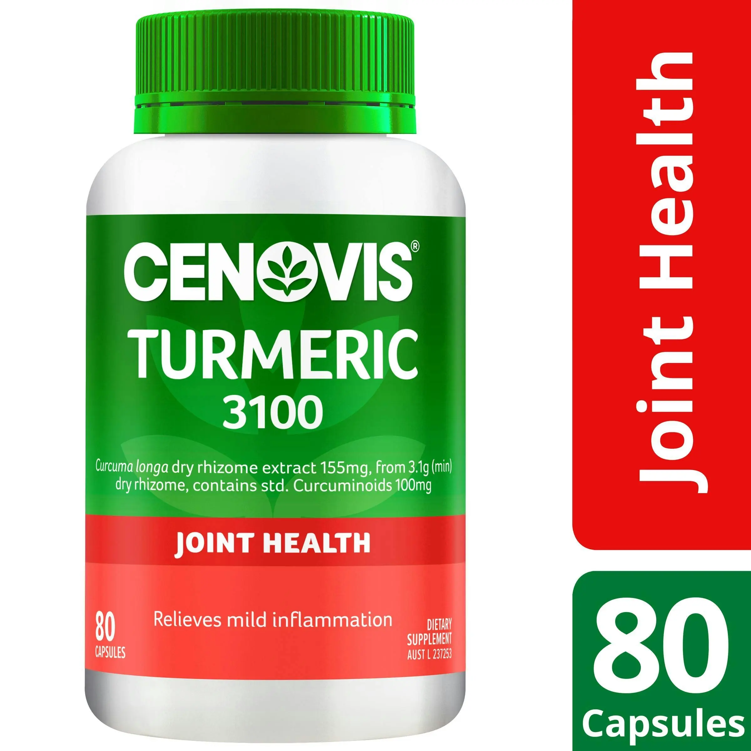 Cenovis Turmeric 3100 80 Capsules - Health