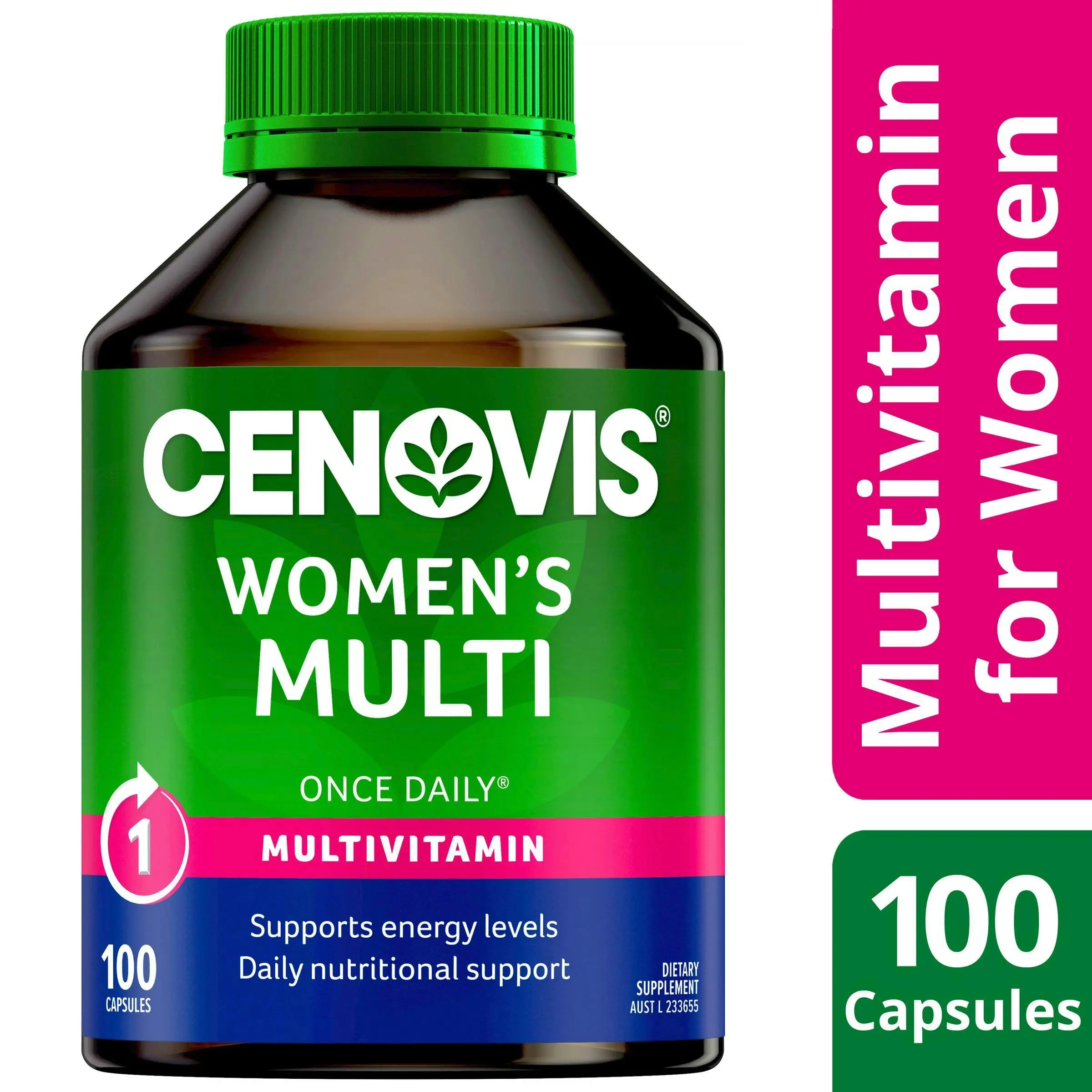 Cenovis Once Daily Women's Multi 100 Capsules - Health