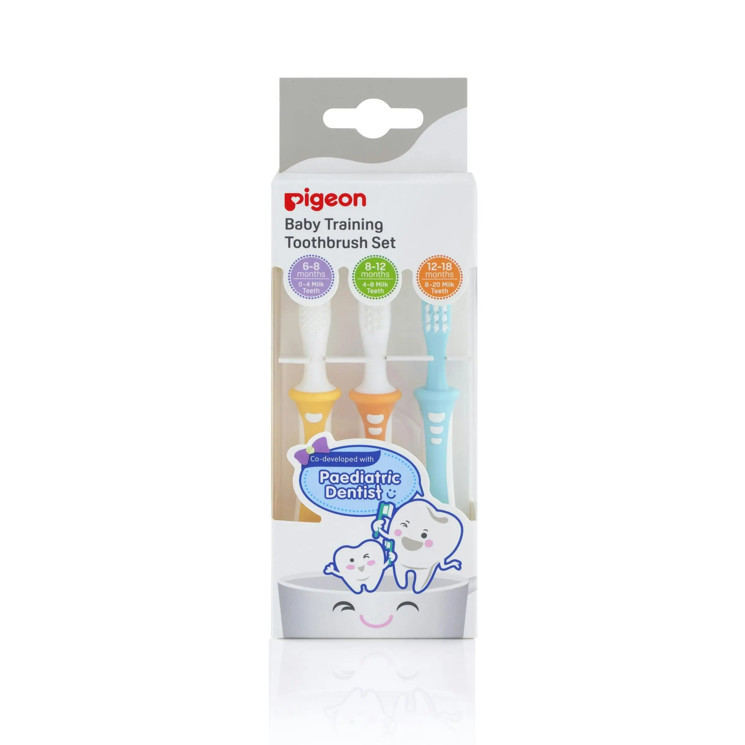 PIGEON Training Toothbrush Set 3 Pack - Baby
