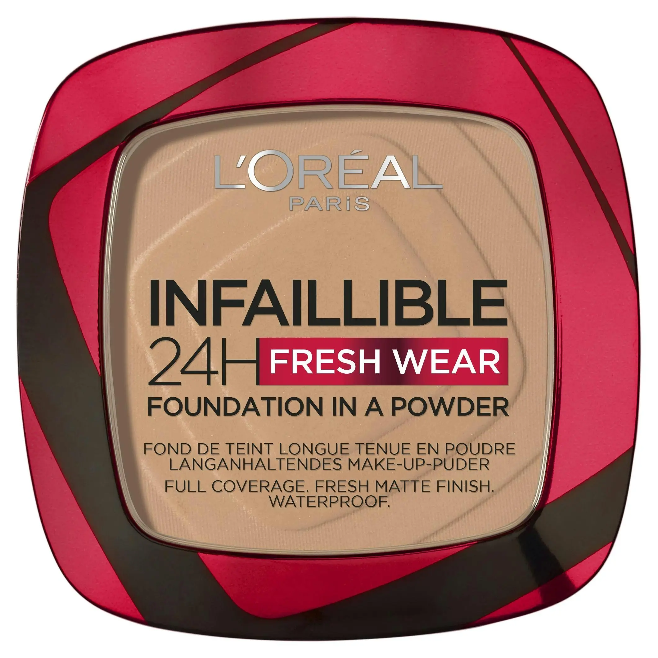 L'Oreal Infallible 24 Hour Foundation in a Powder 220 Sand - Beauty