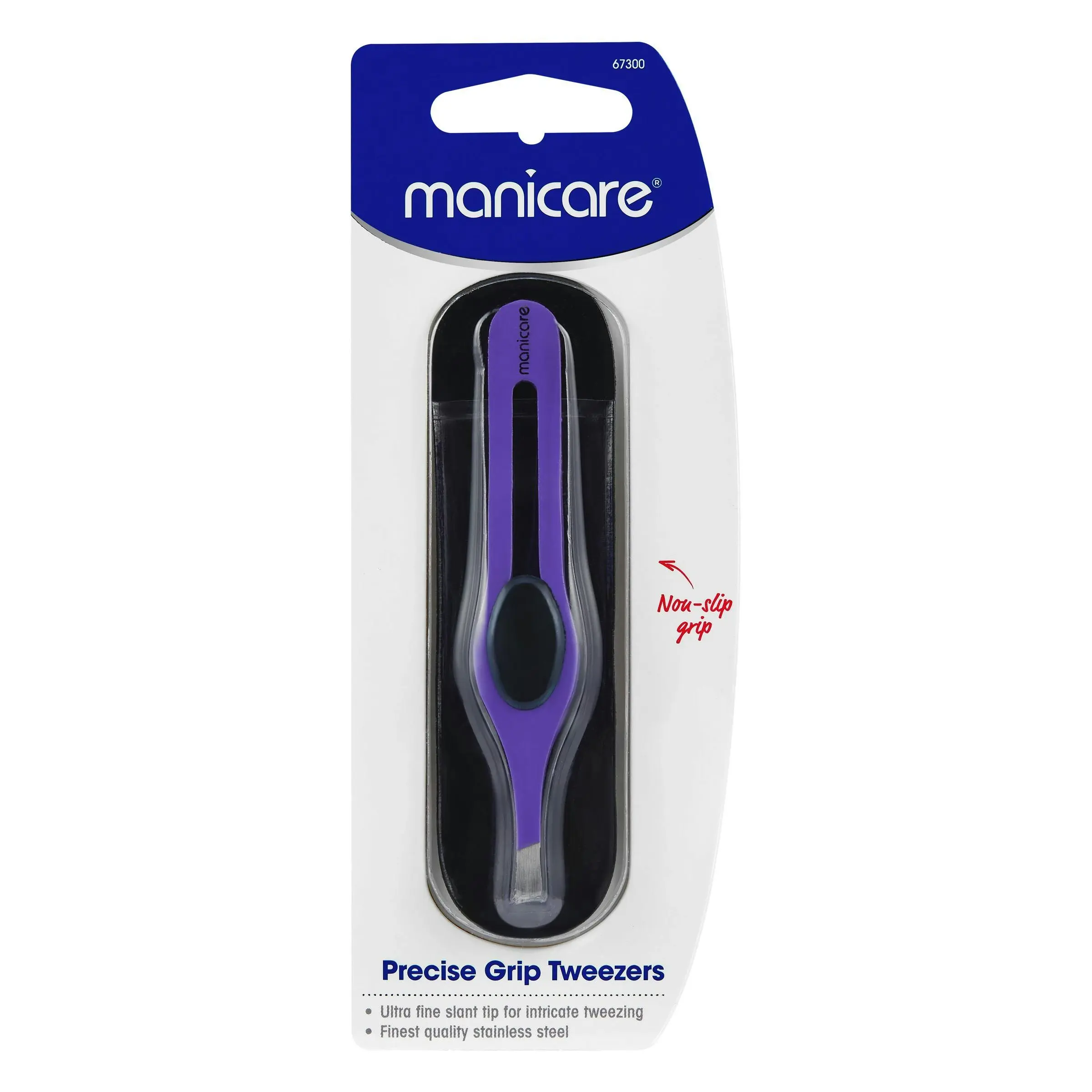 Manicare Purple Precise Grip Tweezers - Beauty