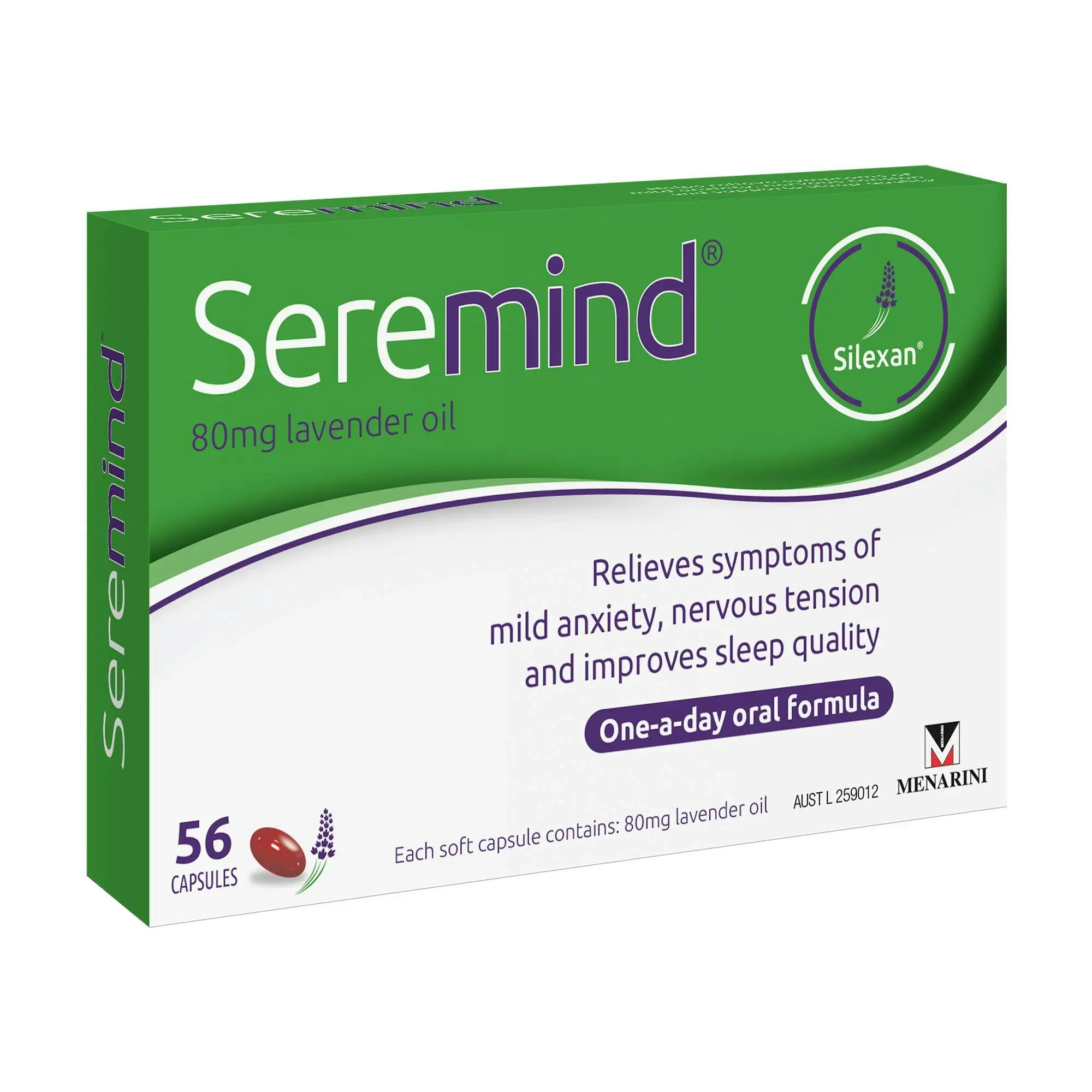 Seremind 80mg 56 Capsules - Health