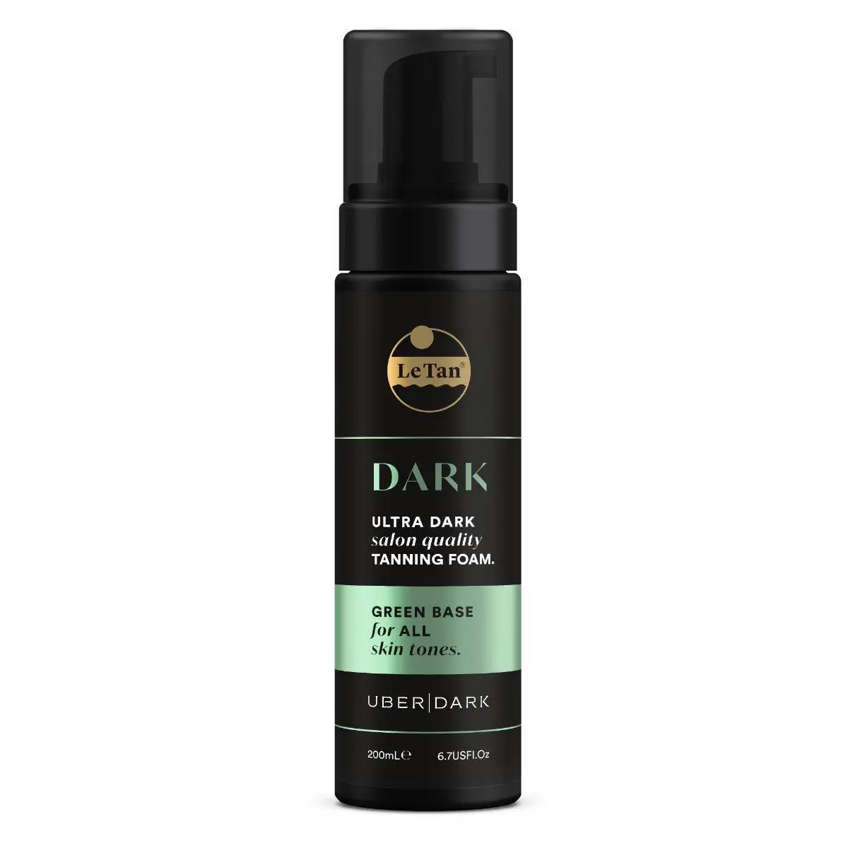 Le Tan Uber Dark Self Tanning Foam Green Base 200mL - Beauty